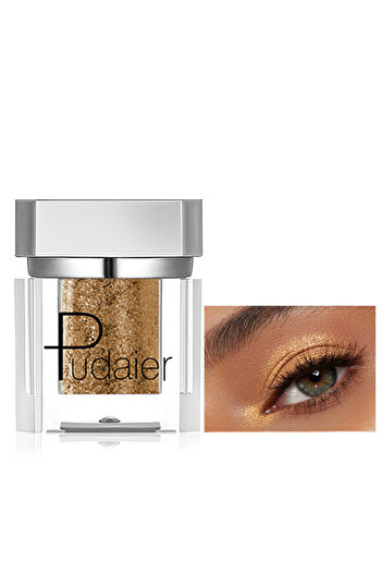 Pudaier Eyeshadow Cream, Matte Glitter Shimmer Mashed Potato Eyeshadow Powder, Long Wearing Eye Makeup