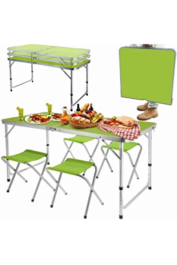 Kopman Set mobilier de camping pliabil - verde