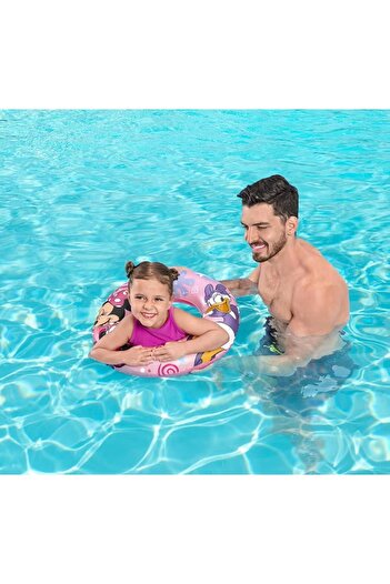 BESTWAY Junior Minnie Mouse Inflatable Swim Tube 56cm – Fun Water Float for Kids