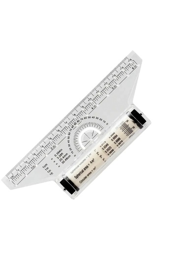 Sanathobi Angle Parallel Ruler, Rolling Ruler, Scale Parallel Ruler, Sine-Cosine, Rolling Ruler 15cm