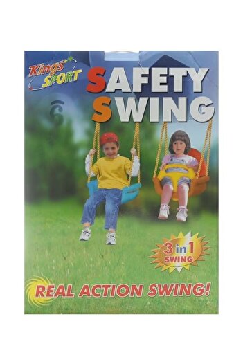 rexa 3‑in‑1 Safety Plastic Real Action Swing – Versatile Playset for Young Kids