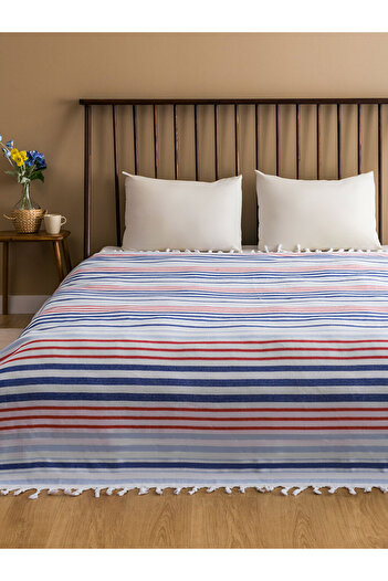LC Waikiki Lcw Home Mixed Line Patterned Double Bedspread