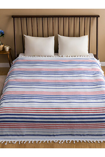 LC Waikiki Lcw Home Mixed Line Patterned Double Bedspread