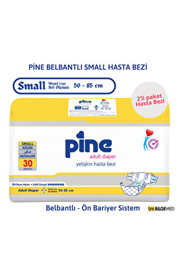 Pine Small Patient Diaper Set with Waistband + Cleaning Towel with Cover (with Front Barrier – Pack of 5)