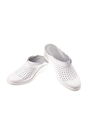Tellus Leather medical clogs “Tellus” 50-08/02, White