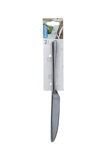 Amefa 2-Piece Austin Stainless Steel Table Knives on Hanging Card