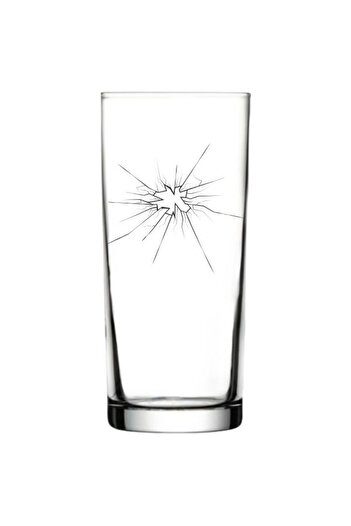 Özcan Tasarım Broken Raki Glass - Broken Printed Raki Glass
