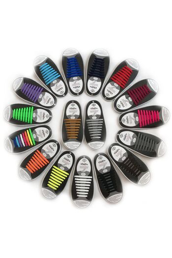 ElastiX Silicone shoelaces for adults