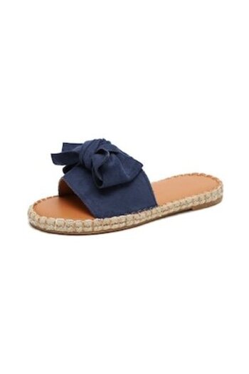 OEM Women's Summer Slippers, Suede, Blue, Size 38