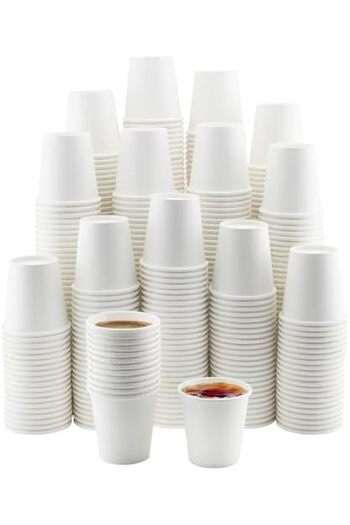 Ideal Pack 4 oz Paper Cups – 1000 Pcs | Disposable Cups for Parties, Events, Drinks, and Sampling