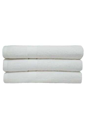 OEM Set of 3 bath towels, 100% cotton, 70x140 cm, 450 g/m², white