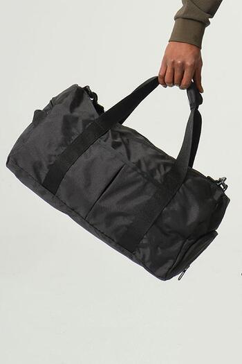 Miami Beach Multi-Purpose Waterproof Fabric Lightweight Unisex Travel Sports Bag Hand Suitcase with Shoe Compartment // S02 Black