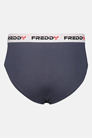 FREDDY Men 1 Pack Brand Logo Brief, Navy