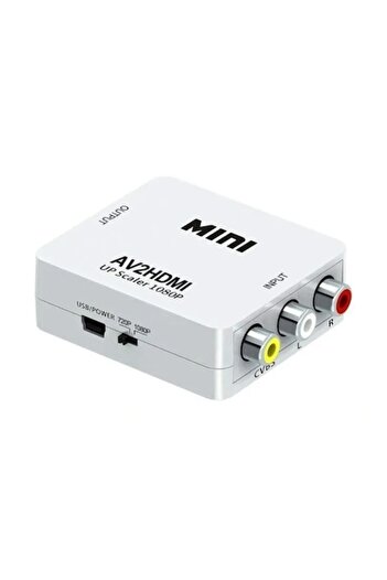 Dali HDMI to 3 RCA Converter, AV, 1080P, Full HD, USB A to Micro-USB Power Cable, White