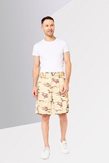 Diesel Men Camouflage Basic Shorts, Multicolor