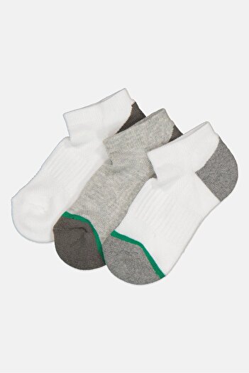 Rocawear Toddlers Boys 3 Pairs Solid Ankle Socks, Multicolor