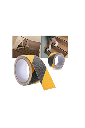 Dalip Baby Non-slip tape for stairs, 2.5cm x 5m, Black/Yellow