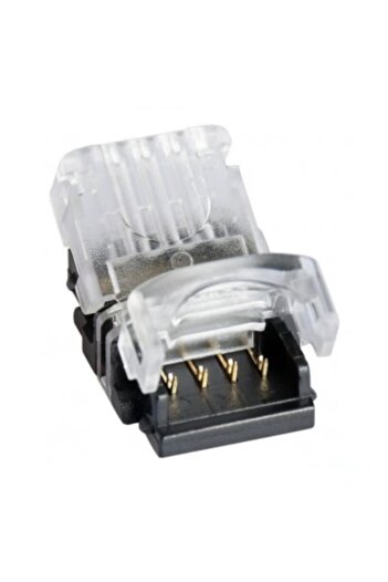 Dali Conector pentru banda LED 10mm, 4 pini, 4 fire, plastic, Negru