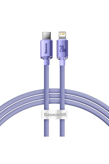 Baseus Charging and Data Transfer Cable Type-C Compatible Lightning Power 20W, Aluminum, Length 2m, C371, P