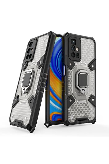 Dali Carcasă de protecție compatibilă cu Xiaomi Redmi 10 2021/2022, armură tip fagure, cu inel magnetic, TPU,