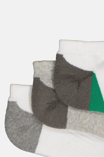 Rocawear Toddlers Boys 3 Pairs Solid Ankle Socks, Multicolor