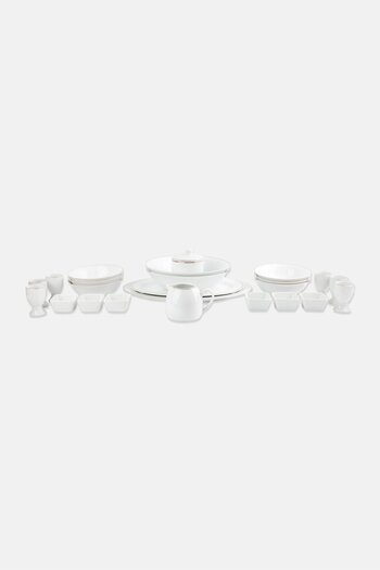 Maser 24 Pieces Professional Dining Accessories Set, White