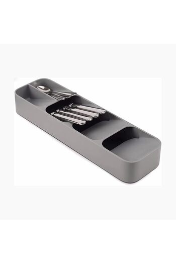 COOYA Silverware Drawer Organizer,5 with Stacking Compartments for Different Silverware,15.6x4.33x2.25 in