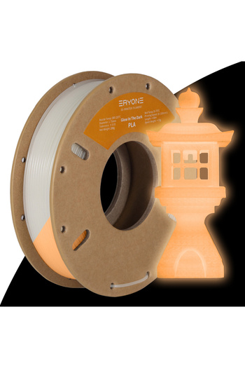 Choice3 Orange Yellow Eryone 200G PLA Filament Glow In The Dark Premium 3D Print（absorbs sunlight or dayligh