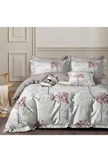 Ralex 6-Piece Double Bed Linen Set Percale Cotton 100%