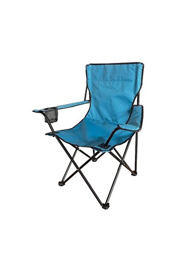 PROCART Scaun pliabil de camping, cu mânere, suport pentru pahare, 50x82x80 cm