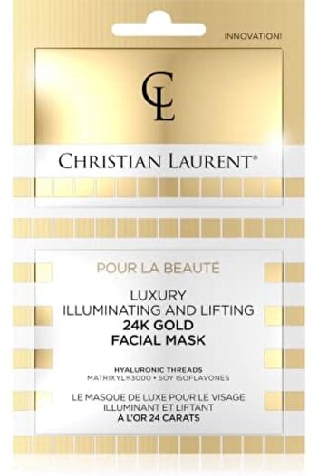 Christian Laurent - 24K Pure Gold Mask for Firming and Illuminating Skin, 5x2ml, for All Skin Types