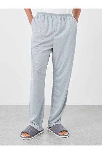 Styli Grey Solid Pyjama with Elastic Waist