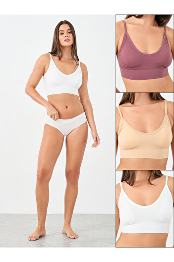 Styli Pack of 3 - Padded Seamfree Crop Top