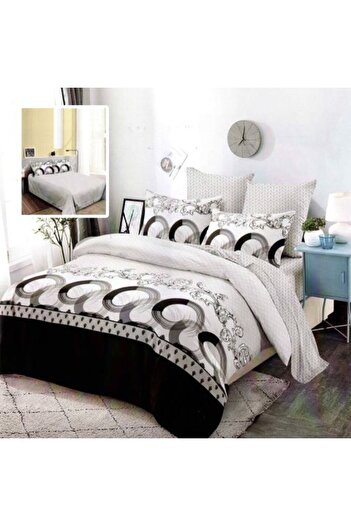 Ralex Double Bed Linen Cotton Finet 6 pieces 220 x 240 cm, duvet 200 x 220 cm, 2 pillowcases 50 x 70 and 7
