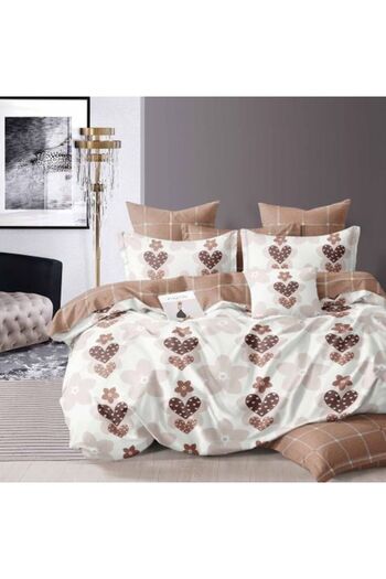 Ralex Economic Package Double Bed Linen Finet 6 Pieces + 2 Quilted Pillows 50 x 70 cm + Quilt 200 x 215 cm