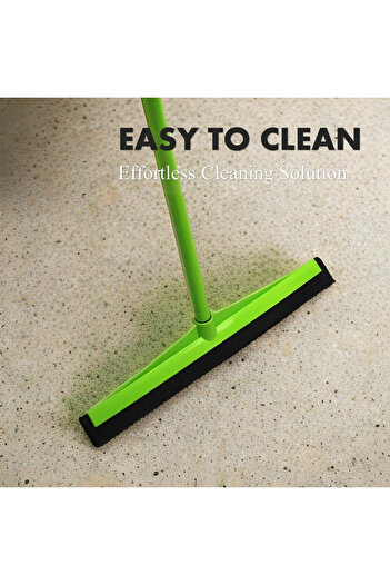 clean&care Clean & Care Home Cleaning Set Broom Wiper Squeegee Cotton Mop with Iron Stick and Two Refill