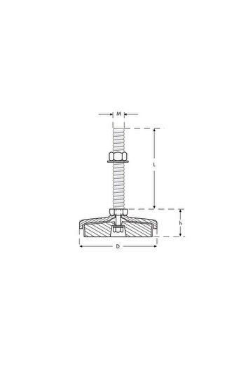 Sedef Chrome Bench Buffer M12X100 Diameter80