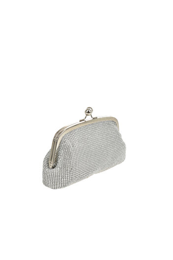 Generic Geantă de seară BG18314, Argento