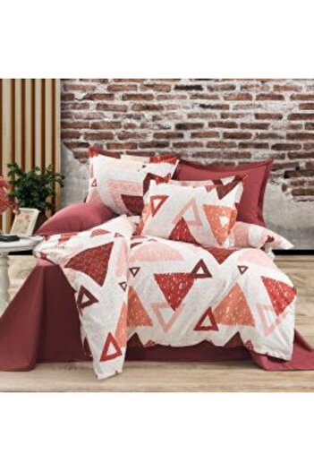 Ralex Double Bed Linen Cotton Ranforce 4-piece set: bed sheet 240 x 260 cm, quilt cover 200 x 230 cm, 2 pi