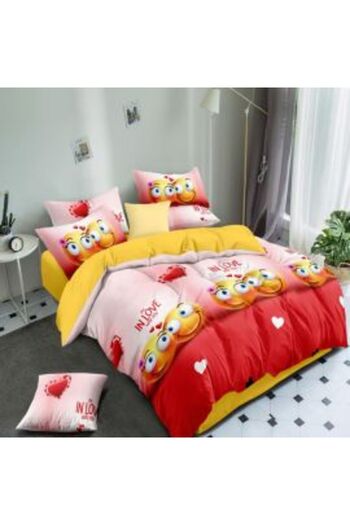 Ralex Double Bed Linen Cotton Finet 6 Pieces 220 x 240 cm, Duvet Cover 200 x 230 cm, 2 Pillowcases 50 x 70