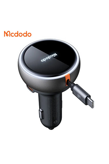 Mcdodo CC-4850 80W USB-C Geri çekilebilir kablo Hızlı araç şarj cihazı