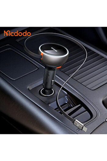 Mcdodo CC-4850 80W USB-C Geri çekilebilir kablo Hızlı araç şarj cihazı