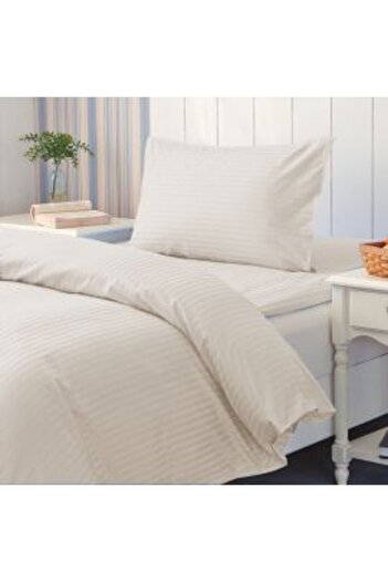 HomePuls Lenjerie cu elastic la cearsaf pat Damasc Policoton dunga 1 cm, pentru saltea 80 x 200 cm, cearsaf p