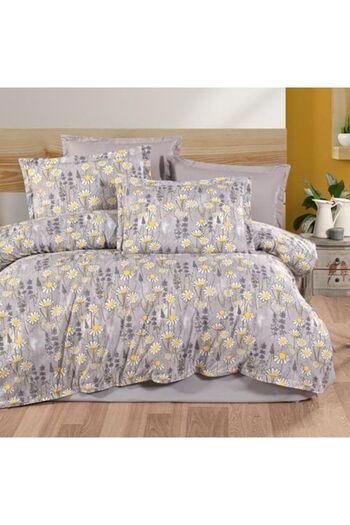 Ralex Double Bed Linen 100% Cotton Ranforce 4-Piece Extra Large, Sheet 240 x 260 cm, Duvet Cover 200 x 220