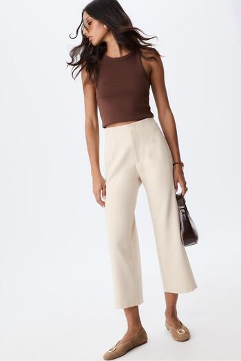 Stradivarius Smart darted ankle trousers