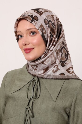 Levidor Ethnic Shawl Pattern Sparkling Crystal Scarf