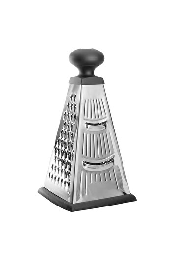 Berghoff Pyramid grater, 23 cm, 4 sides, Steel, Silver/Black