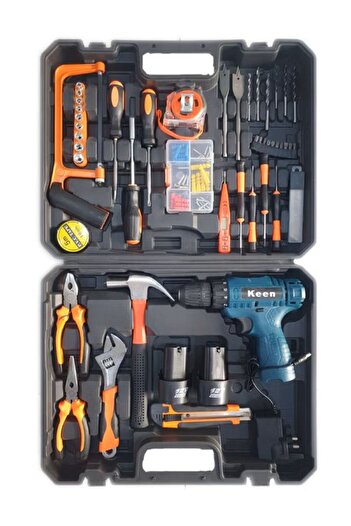 Keen Ken battery drill with 12 volt tool in bag
