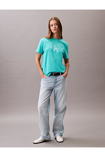 Calvin Klein Dámské zelené tričko S/S