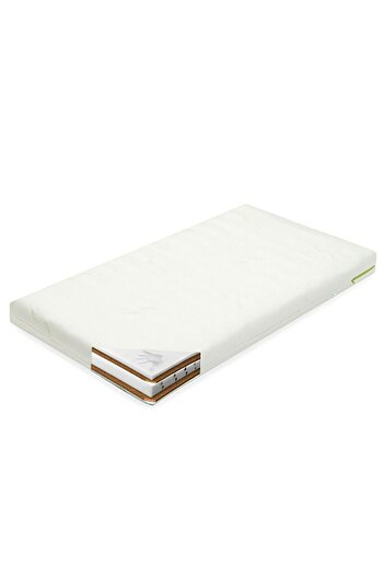NEW BABY SHOP Crib Mattress, New Baby, Classy, 120x60x12 cm, With Aloe Vera, Visco-Foam-Coconut Composition
